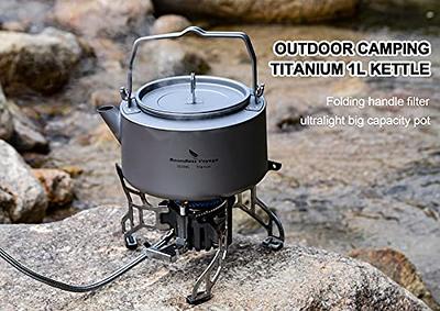 Boundless Voyage Titanium Camping Coffee Pot 1500ml Barista Kettle for  Making Coffee Boiling Water Outdoor Traveling Campfire Stovetop Fast Brew