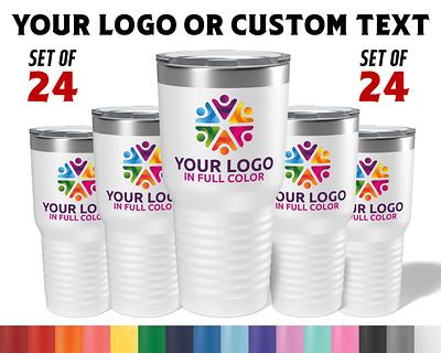 20 oz Promo Tumblers -Mix & Match- Bulk Wholesale Personalized Engraved or  Full Color Print Logo