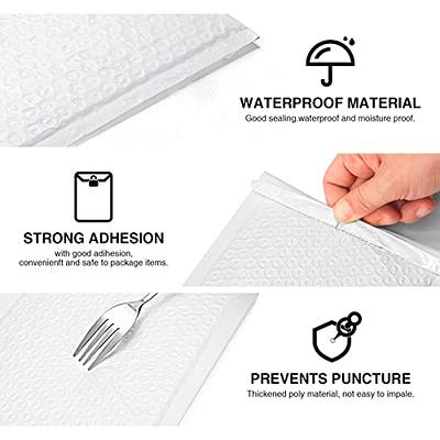 Fuxury White Bubble Mailers 10.5x16 40 Pack,Padded Envelopes Self Seal  Bubble Mailer Waterproof Padded Mailer Bubble Envelopes Cushioning Bubble