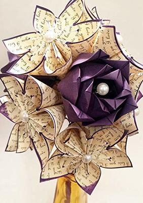  Custom Flower Paper Bouquet, Personalized Paper