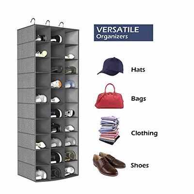 Pipishell Hanging Closet Organizer 6-Shelf, Hanging Shelves for Closet with  3 Removable Drawers & Side Pockets for Bedroom or Garment Rack, 12' x 12