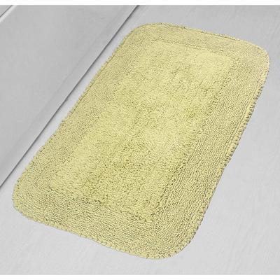 HOME WEAVERS INC Modesto Collection 21 in. x 34 in. Beige Cotton Bath Rug  BMO2134LI - The Home Depot