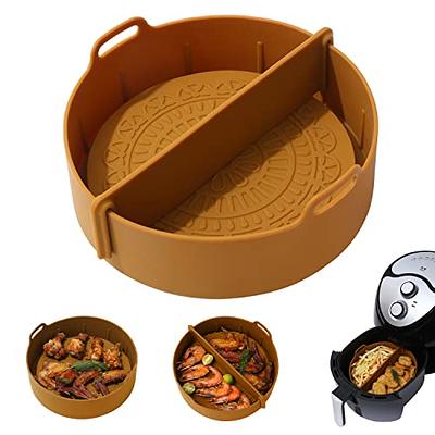 Air Fryer Silicone Liners, Silicone Fryer Basket Pot Reusable, Food Safe,  Heat-Resistant, Non-Stick Silicone Baking Tray Oven Accessories with 2  Liners and Split Strip for 5QT and UP, Red - Yahoo Shopping