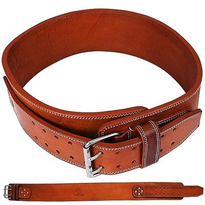 Leatherific,Genuine Leather Weight Lifting Belt,8 mm Thick, 4