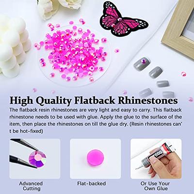  Pink Rhinestones 3000Pcs Flatback Nail Gems