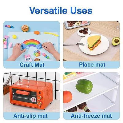 Silicone Art Mats for Kids, Silicone Craft Mat with Lip to Keep