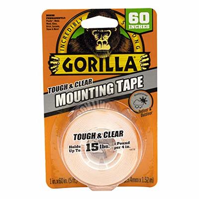 Gorilla Tough & Clear Mounting Tape 2-in x 48-in - Double-Sided
