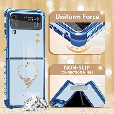 Likiyami (3in1 for Samsung Galaxy S20 FE 5G/4G Case Heart Women Girls Cute  Girly Aesthetic Trendy Luxury Pretty with Loop Phone Cases Blue Plating