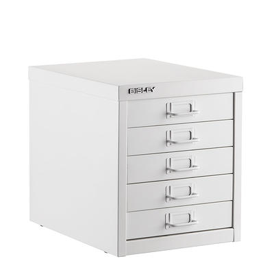  Bisley 5 Drawer Steel Desktop Multidrawer Storage Cabinet,  Black (MD5-BK) : Home & Kitchen