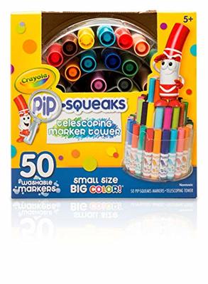 Crayola Pip Squeaks Markers With Tower Storage Case Assorted Colors Pack Of  50 - Office Depot