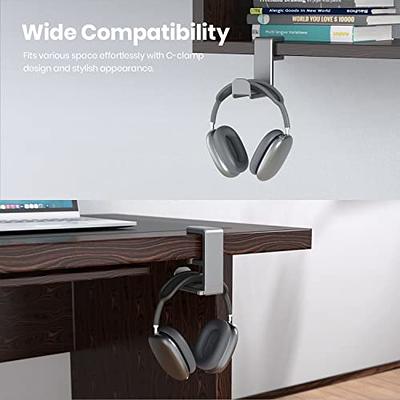 Headphone Hanger Under Desk Hook Holder Wall Mount, Gaming Headset Stand  Under Table Design Universal