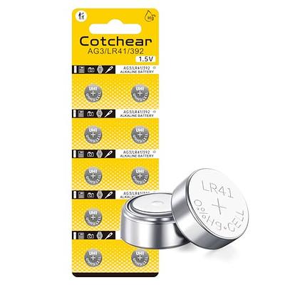 Cotchear 10Pcs Ag13 Button Batteries LR44 SR44 L1154 A76 LR1154 357A Button  Cell Battery
