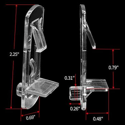 20 Pieces 3 mm Shelf Pins Clear Support Pegs Cabinet Shelf Pegs Clips Shelf  Support Holder Pegs for Kitchen Furniture 