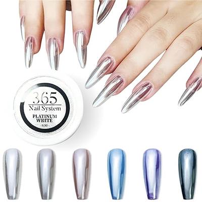 PrettyDiva Chrome Nail Powder - 7 Colors Pearl Chrome Nails Powder Aurora  Mica Powder Pigment Set, Metallic Nail Powder Mirror Effect White Chrome Powder  Iridescent Nails Powder Manicure Pigment pearls chrome