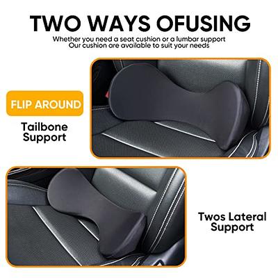 Qyilay Memory Foam Car Seat Fill Cushion,Lumbar Support Pillow,Tailbone Support Cushions,Fill The Space Between The Seat and The Back Pad,Road Trip