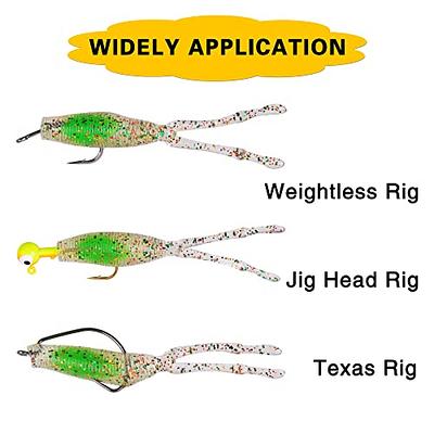  Soft Fishing Lure Kit,Swimbait Paddle Tail Wolly Bug Creature  Baits Rubber Worms Bait Soft Plastic Lure for Bass with Tackle Box (Type A  - 35PCS) : Sports & Outdoors