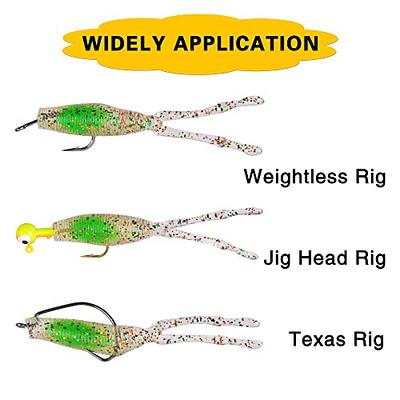 Soft Fishing Lure Kit,Swimbait Paddle Tail Wolly Bug Creature