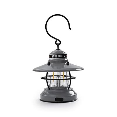 Barebones Edison Mini Lantern - Vintage Adjustable Camping Lantern, USB LED  Light, Lantern for Outdoors (Slate Grey) - Yahoo Shopping