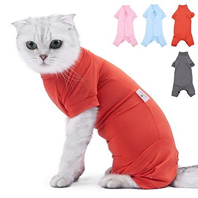 Kuoser Recovery Suit for Dogs Cats After Surgery, Professional Pet Recovery  Shirt Dog Abdominal Wounds Bandages, Substitute E-Collar & Cone,Prevent  Licking Dog Onesies Pet Surgery Recovery Suit 