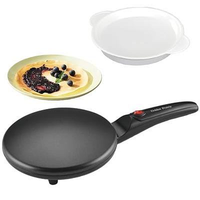 KRETAELY Nonstick Pancake Pan Pancake Griddle with 7-Hole Design Mini Pancake Maker with PFOA Free Coating-Black