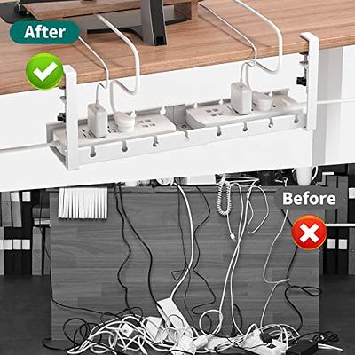 2pcs Storage Rack Cable Management Under Desk Wire Organizer Cable