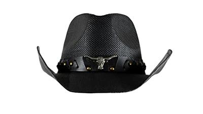 grinderPUNCH Western Outback Cowboy Hat Men's Women's Style Classic Straw  Western Cowgirl Hat Black - Yahoo Shopping