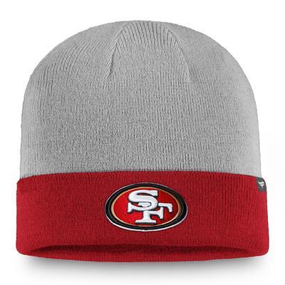 San Francisco 49ers Fanatics Branded Women's Fundamentals Cuffed Knit Hat  with Pom - Scarlet