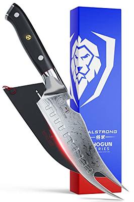 Dream Reach Men with The Pot Chef Knife Hand Forged Full Tang Viking Boning Knives with Sheath Butcher Meat Cleaver for Kitchen or Camping, Black