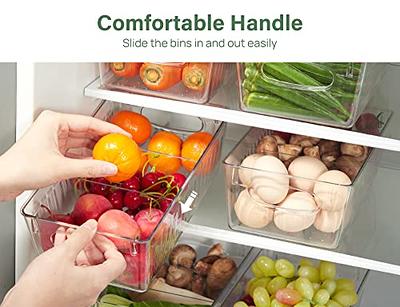 Kootek Refrigerator Organizer Bins with Removable Dividers, Freezer  Organizer Bins Clear Pantry Organization and Storage Bins, Plastic Stackable  Food Storage Bins for Fridge, Kitchen, Cabinet (4 Pack) - Yahoo Shopping