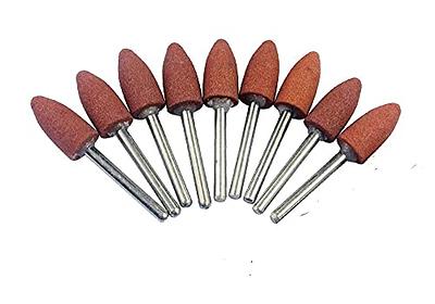 Carving Expert 9pcs Abrasive Mounted Stone for Dremel Rotary Tools Grinding  Stone Wheel Head Dremel Accessories 1/8 Inch Shank