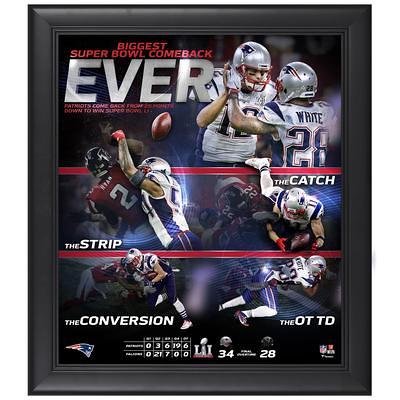 Atlanta Falcons vs. New England Patriots Framed Super Bowl LI 15 x 17  Matchup Collage