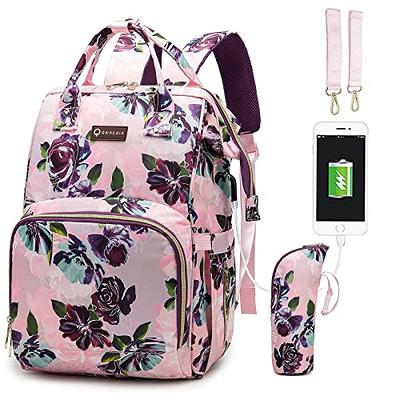 Floral Suitcase Rose Flower Luggage Pink Flower Travel Bag 