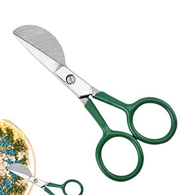 Therwen 6 Pcs 3.6 Inch Embroidery Scissors with Artificial Leather Cover  Sewing Scissors Stainless Steel Vintage Craft Scissors for Crafting  Threading