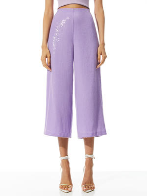 alice and olivia purple pants