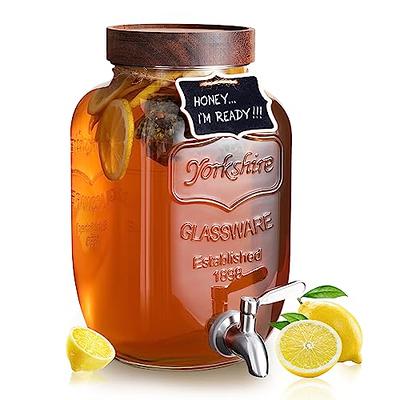 The BEST 2 Gallon (Large) Glass Beverage Dispenser w Stainless Steel  Leakproof Spout + Serving Stand + Carrier for Parties, Banquets: FALL 2023:  Perfect for fall gatherings, cider, sangria, wassail - Yahoo Shopping