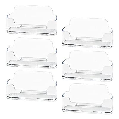 Boloyo Acrylic Desk Nameplate Holder 12PC L-Shaped Sign Stand for