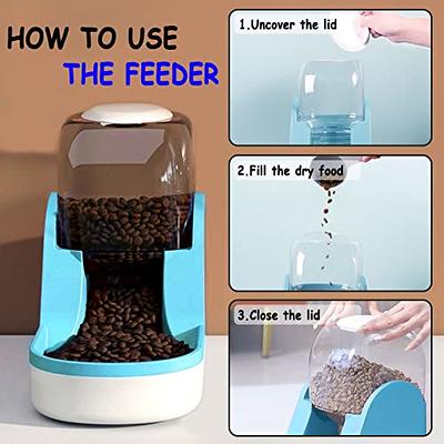 Kenond Automatic Dog Feeders for Large Dogs,3 Gallon Gravity Dog Feeder  Large Breed,Automatic Cat Feeder Food Dispenser,Large Dog Food Dispenser  Pet