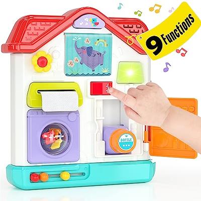 Busy Board Travel Toys for Toddlers 1-3, Montessori Baby Toys for 1 2 Year  Old Girl Boy Birthday Gift - Light Music Play Kitchen Accessories, 12-18
