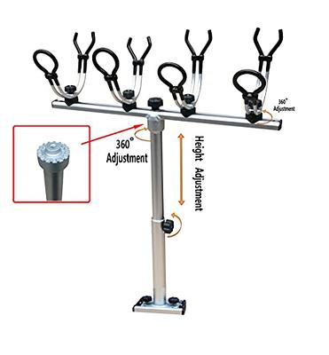 Adjustable Retractable Carp Fishing Rod Pod Stand Holder Fishing Pole Pod  Stand with 3 Bite Alarms Swingers Indicators