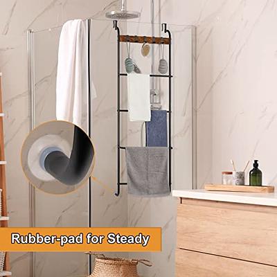 Over The Door Towel Rack, 5-Tier Towel Racks for Bathroom Door Hanging,  Bathroom Back of Door Towel Bar, Door Blanket Holder for Clothes