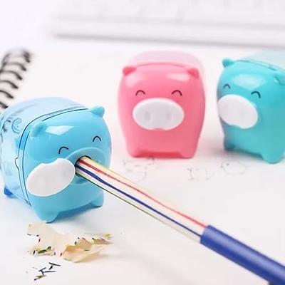 1pcs Mini Pencil Sharpener Cute Stationery Kawaii Animal Pig