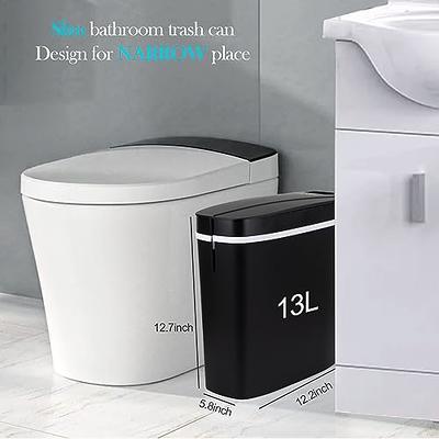 Smart Touchless Bathroom Trash Can 2.2 Gallon Garbage Bin for Toilet  Bedroom