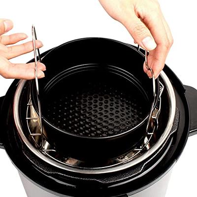 Steamer Rack Trivet with Handles Compatible with Instant Pot