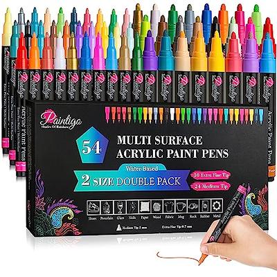 TOOLI-ART Acrylic Paint Markers Paint Pens Special Colors Set For Rock  Painting, Canvas, Fabric, Glass, Mugs, Wood, Ceramics, Plastic,  Multi-Surface.