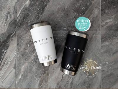 Mr & Mrs Yeti Tumbler Custom Yeti Tumbler Set of 2 -   Custom yeti  tumblers, Personalized yeti tumblers, Yeti tumbler