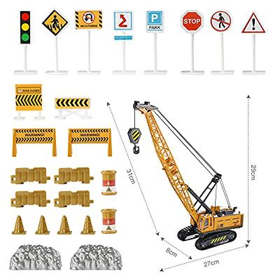 Jenilily 1:55 Scale Die-cast Crane Construction Vehicles Toy Alloy