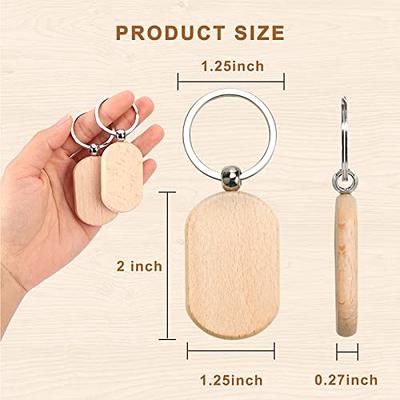 COHEALI 80 Sets Heat Transfer Key Chain Sublimation Key Chains Blanks Bulk  Heat Transfer Ornament Sublimation Key Charm Heat Transfer Key Ring DIY