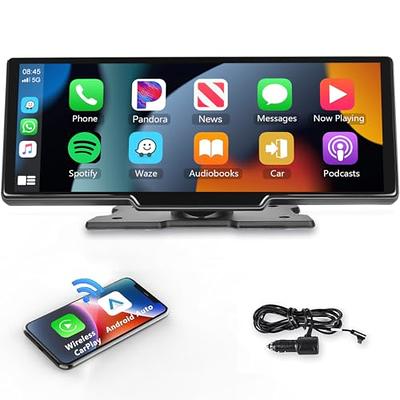 Podofo 2+32G 2Din 7Inch Car Stereo Android 13 Touchscreen with Wireless  Apple Carplay/Android Auto Radio Receiver with