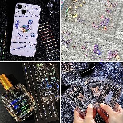 18 Sheets Holographic Deco Stickers Kpop Korean Stickers for Photocards  Chain Self Adhesive Glitter Stickers Rose Butterfly Star Moon Decals for  Album Scrapbook Planner Diary DIY Decoration - Yahoo Shopping