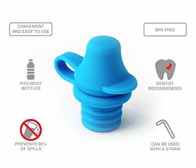 No-Spill Silicone Bottle Top Spout 3 Pack Bundle(Red, Blue, Green)
